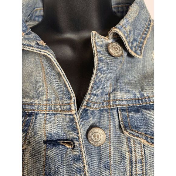 Bethany Mota Punk Lives The Bowery NY NY Distressed Jean Jacket - Picture 7 of 8